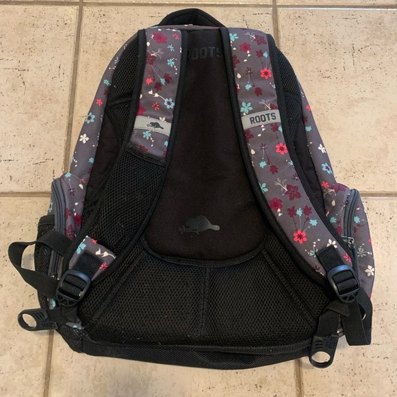 Roots Floral Pattern Large School/Travel Backpack - Picture 6 of 10